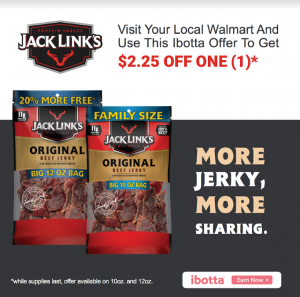 Ibotta Offer: $2.25 off Jack Links