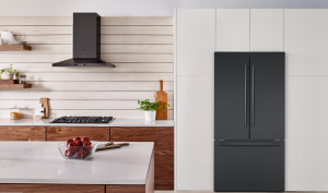 All-New Bosch Counter-Depth Refrigerators - black fridge image installed on adayinmotherhood