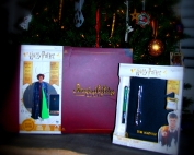 WOW! Stuff for The Wizarding World-a photo of products by tree on ADayinmotherhood.com