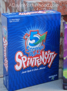 PlayMonster Survival Guide is Fun for the Whole Family-a photo of Spintensity game on ADayinMotherhood.com