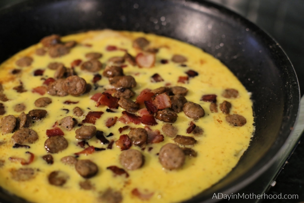 Easy Bacon & Sausage Frittata Recipe