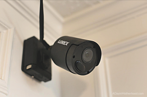 Lorex Security Cameras Up Your Confidence this Holiday Season - photo of lorex security camera inside house and mounted - adayinmotherhood.com