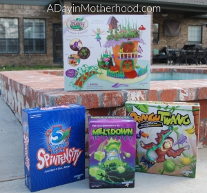 PlayMonster Survival Guide is Fun for the Whole Family-a photo of four games on ADayinMotherhood.com